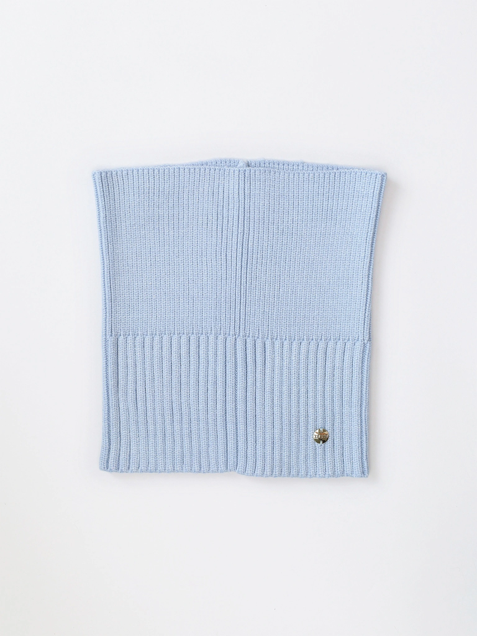 Шарф-снуд голубого цвета